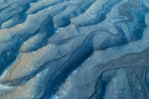 Abstract of the Utah badlands at sunrise badlands, Utah