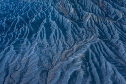 The textured rippled patterns of the Utah badlands Utah, badlands