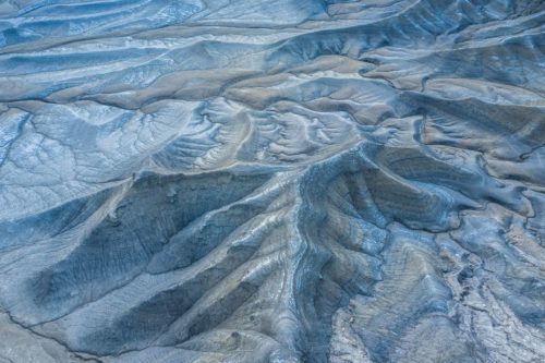Aerial abstract from the Utah badlands Utah, badlands