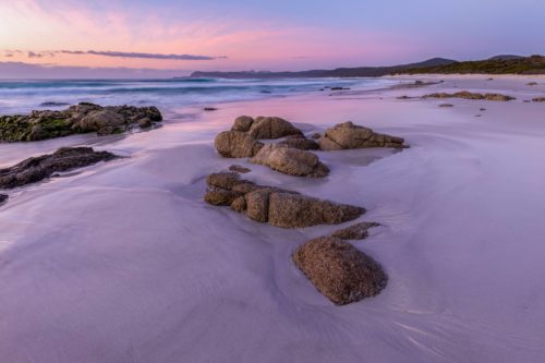 The Friendly Beaches is often a go to spot for sunrise around Freycinet. Friendly beaches, Freycinet, Tasmania