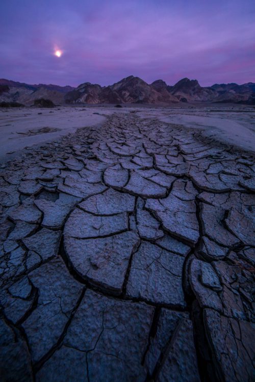 Mud cracks at Death Valley Death Valley