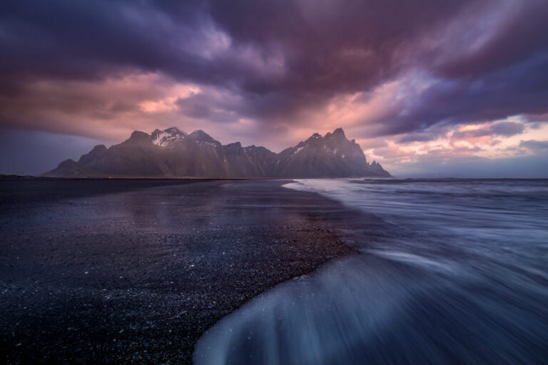 My favourite type of landscape where the ocean meets the mountains Vestrahorn, Iceland, Stokksnes