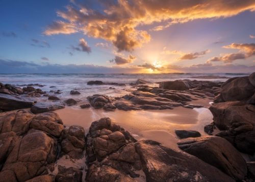 A stretch of beach in Gracetown near the legendary surf break Lefthanders Gracetown, Western Australia