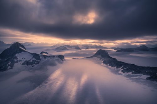 Flying over unknown landscapes in Alaska Alaska