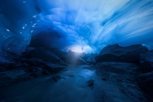 Exploring never before seen ice caves in Alaska ice cave, Alaska