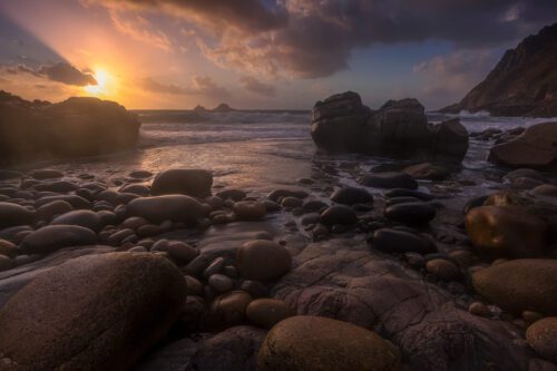 All sorts of unique looking features to explore at Porth Nanven in Cornwall Porth Nanven, Cornwall