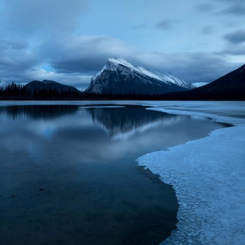 Some crispy ice formations at Vermillion Lakes Vermillion Lakes, Banff, Canada, Canadian Rockies