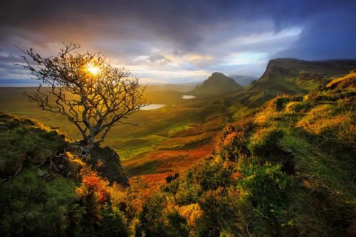 One of the great views on the Isle of Skye at sunrise from the Quiraing Quiraing, Isle of Skye, Scotland