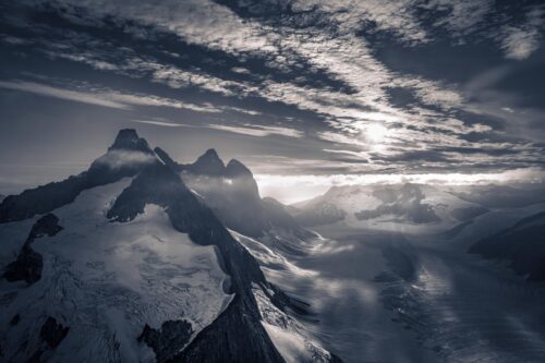 Flying above the Boundary Range in Alaska Alaska, aerial, Boundary range