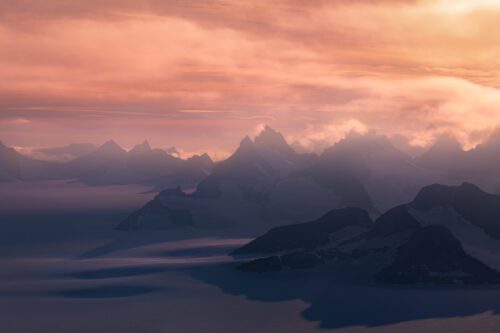 The incredible beauty of the Boundary Range at sunset Boundary Range, Alaska