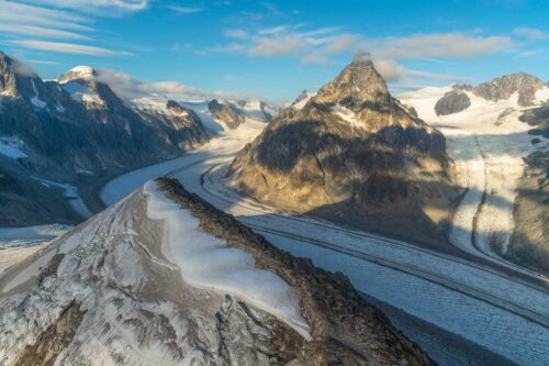 Cloud shadows and late afternoon light over the Alaskan Boundary Range Alaska, Boundary range
