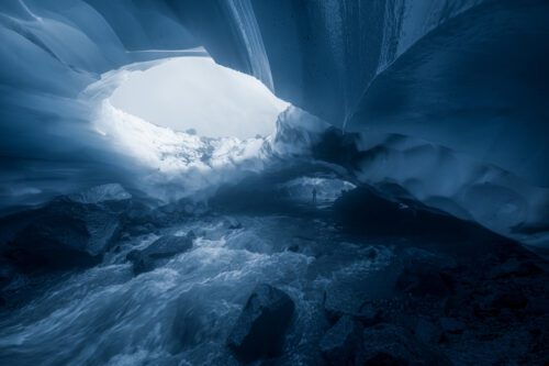 Exploring a network of new ice caves in Alaska ice cave, Alaska