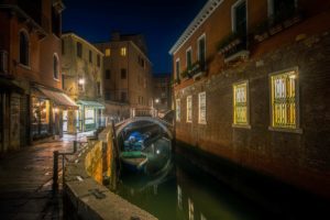 Dorsoduro, Venezia, Venice, night, canal