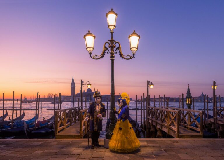 Return Carnevale 2023, masks, costume, Piazza San Marco , Venezia, Venice
