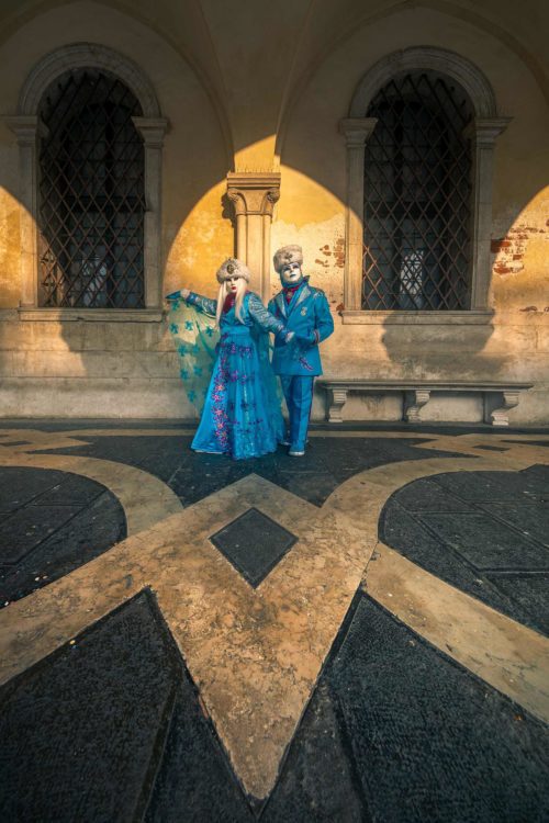 Joe and Joyce at the Doge's Palace during Carnevale 2019 Carnevale, Venice, Venezia, San Marco, Doge's Palace