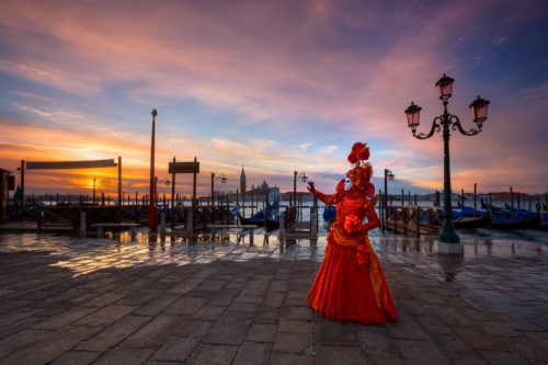 Sophie turns on the sun at Carnevale 2013 Piazza San Marco, Venice, Venezia, Carnevale