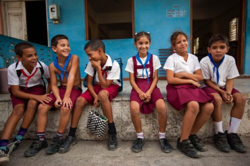 School children from the town of Condado children, school, portrait, Cuba, Condado