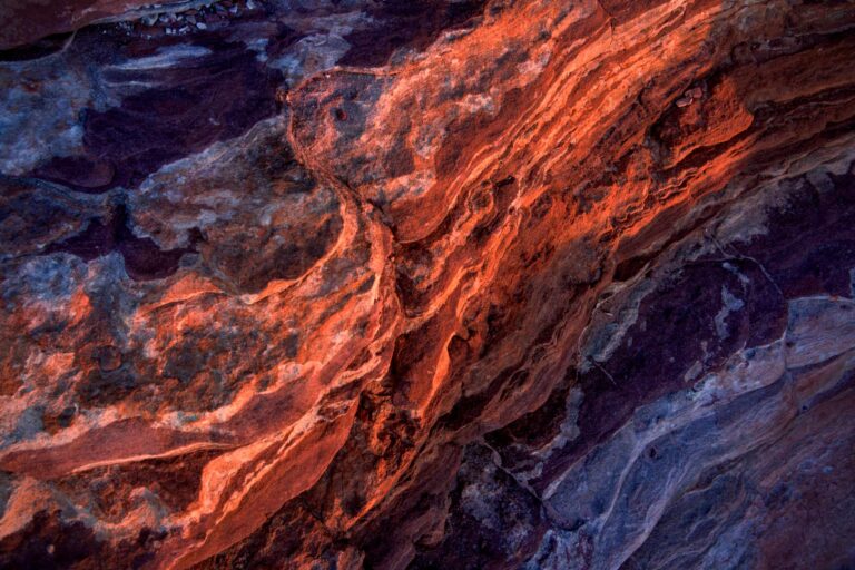 Sandstone catching the afterglow of sunset sandstone, abstract, Nature's window, Kalbarri, Western Australia