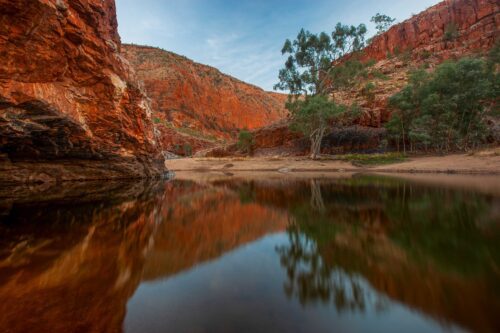 Reflections in Ormiston Gorge Ormiston Gorge, West MacDonnell NP, Northern Territory