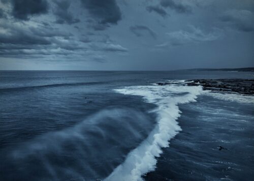 Spring swell at the famously heavy surf break at North Point in Gracetown North Point, Gracetown, Western Australia, surf