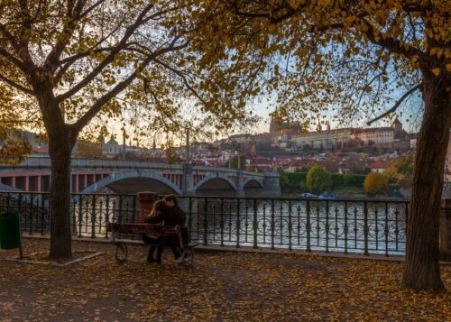 Prague, Praha, Czech Republic, autumn, Vltava, Prazsky Hrad