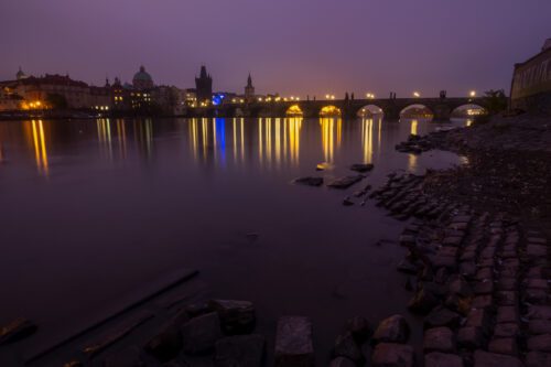 Prague, Praha, Charles Bridge, Karluv Most, Vltava river