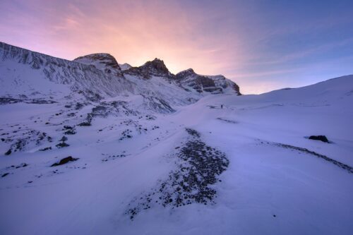 A winter hike to the Athabasca Glacier Canadian rockies, Athabasca glacier, Columbia icefield,