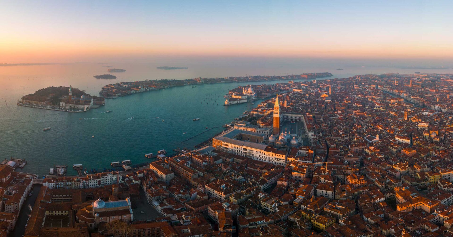 Venice, Venezia, panorama, sunrise