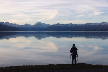 Shooting Mount Cook from Lake Pukaki Lake Pukaki, Aoraki, Mount Cook