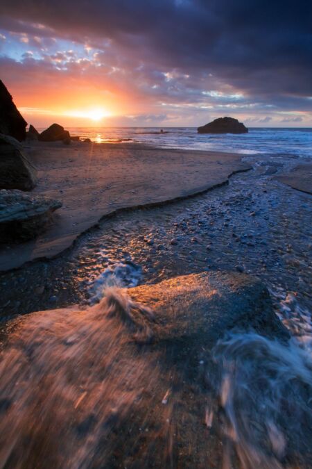 The west coast beach which has presented many opportunities over the years... New Zealand, Motukiekie