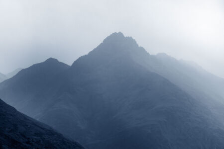 Moody day in Queenstown as the storm clouds rolled in Queenstown, mountains