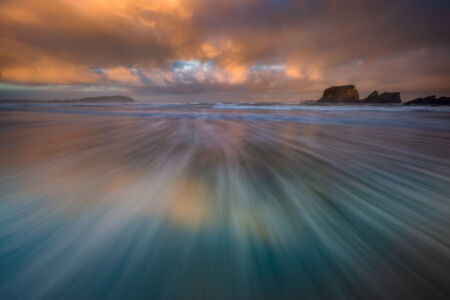 Getting my feet wet on the west coast of the South Island of New Zealand Cape Foulwind, New Zealand