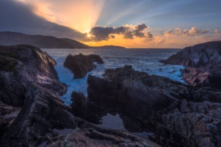 A spectacular sunset on the Beara Peninsula Beara Peninsula, Ireland, Co Cork