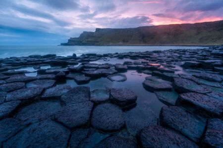 Horrendous weather at the Giant's Causeway this sunrise but it sure looks pretty now Giant's Causeway, Northern Ireland, Antrim