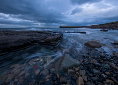 View to Downpatrick Head at twilight Downpatrick Head, Ireland, Co Mayo