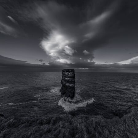 Dramatic cloud over Downpatrick Head Downpatrick Head, Co Mayo, Ireland