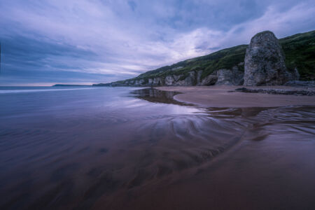 White Rocks beach at sunset White Rocks beach, Northern Ireland