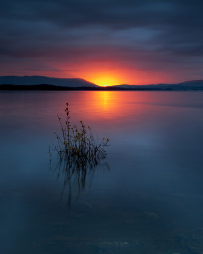 An intense sunrise at the legendary Loch Lomond Loch Lomond, Scotland