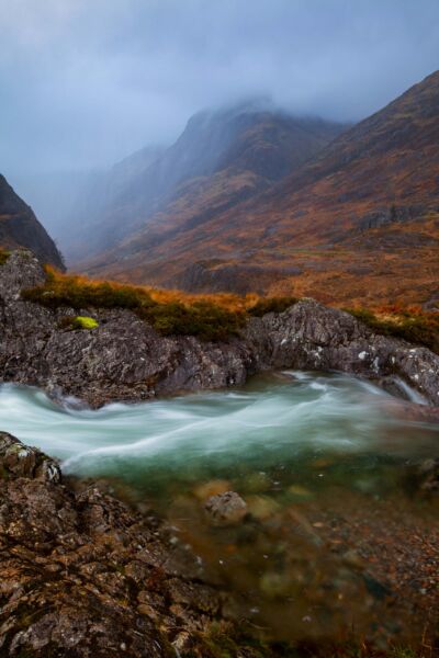 Passing showers over the mountains of Glencoe Glencoe, autumn, Scotland, Scottish Highlands