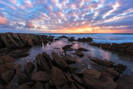 A spectacular sunset at the little known Cape Conran Cape Conran, Victoria, seascape