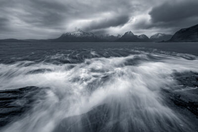 Flat sort of day at Elgol but some dramatic cloud textures made the photo work Elgol, Isle of Skye, Scotland