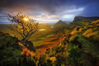 One of the great views on the Isle of Skye at sunrise from the Quiraing Quiraing, Isle of Skye, Scotland