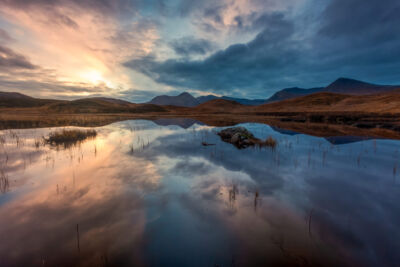 Reflections in Rannoch Moor Rannoch Moor, Scotland, Scottish Highlands