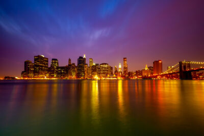 Manhattan, New York Timelapse cityscape night photography